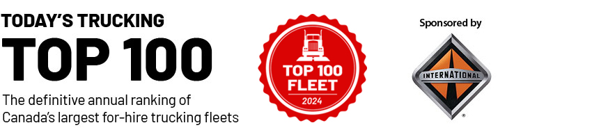 Today's Trucking Top 100 2024 graphic